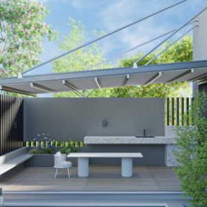 electric folding canopy